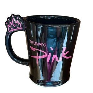 Mary Kay “The Power of Pink” Ceramic Mug – Crown Handle – Black & Pink